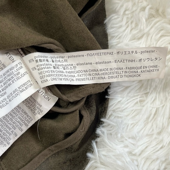 Zara | Drape Faux Suede Moto Jacket - Picture 7 of 10